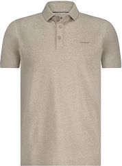  State of Art Poloshirt Piqué Melange Beige