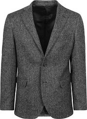 Suitable Birds Eye Sport Jacket Merino Wool Anthracite