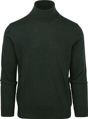 Suitable Merino Turtleneck Dark Green