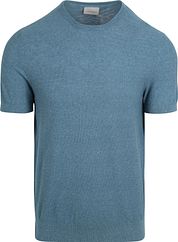 Suitable Piqué T-shirt Linen Blue