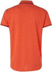 No Excess Polo Shirt Garment Dye Orange