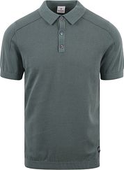 Blue Industry Knitted Polo Shirt Green