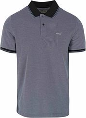 Gant Shield Oxford Piqué Polo Shirt Navy