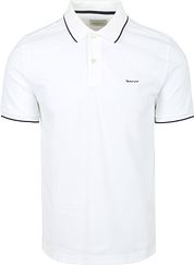 Gant Tipping Piqué Polo Shirt White
