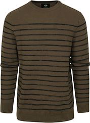Petrol Sweater Stripe Dark Green
