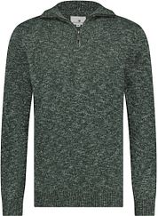 State Of Art Half Zip Melange Moss Green