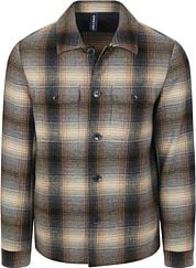 State Of Art Overshirt Checks Wool Blend Multicolour