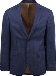Suitable Blazer Linen Royal Blue