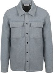 Suitable Overshirt Wool Blend Blue