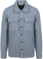 Suitable Overshirt Wool Blend Blue