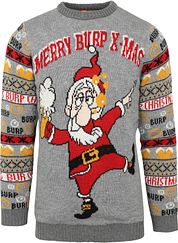 Suitable's Xmas Jumper With Lights and Drunken Santa