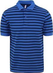 Sun68 Polo Shirt Stripes Royal Blue