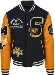 Superdry Varsity Bomber Jacket Navy 