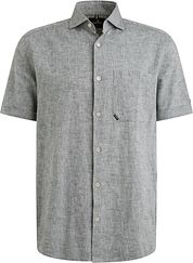 Vanguard Short Sleeve Shirt Linen Blend Dark Slate