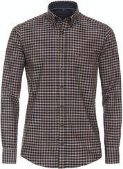 Casa Moda Casual Shirt Checks Brown