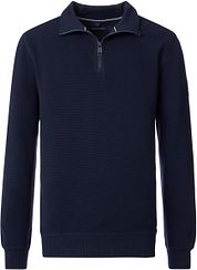 Casa Moda Half Zip Sweat Navy 