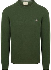 Gant Pullover Lambswool Moss Green