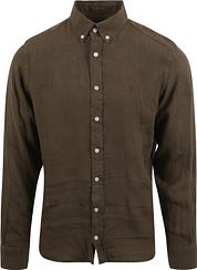 Hackett Shirt Garment Linen Green