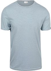No Excess Stripes T-Shirt Light Blue