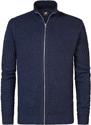 Petrol Cable Cardigan Nunam Navy