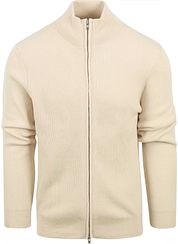 Profuomo Cardigan Wool Mix Ecru