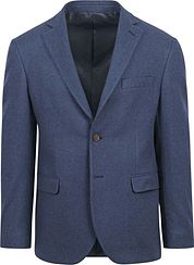 Suitable Tweed Blazer Mid Blue