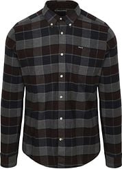Barbour Valley Shirt Checkered Brown Anthracite