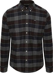 Barbour Valley Shirt Checkered Brown Anthracite
