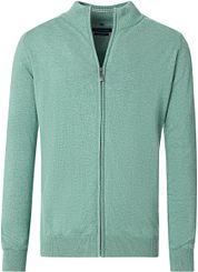 Casa Moda Pullover Zip Light Green