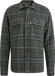 Cast Iron Overshirt Waffle Checks Green