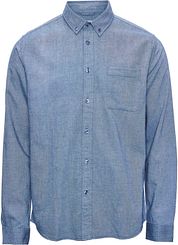 KnowledgeCotton Apparel Shirt Blue