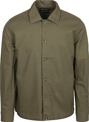 Marc O'Polo Overshirt Linen Blend Olive Green
