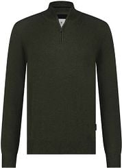 State Of Art Half Zip Pullover Woods Dark Green