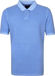 Suitable Respect Pete Polo Shirt Mid Blue