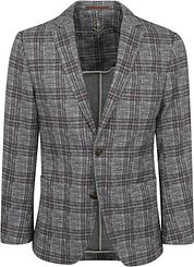 Suitable Respect Sports Jacket Fame Jersey Plaid Flex Grey