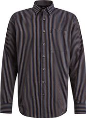 Vanguard Shirt Stripes Navy Brown