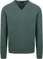 William Lockie Pullover Wool Moorland Green