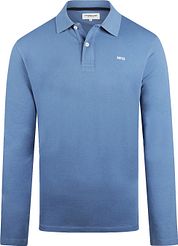 McGregor Long Sleeve Polo Shirt Faded Blue