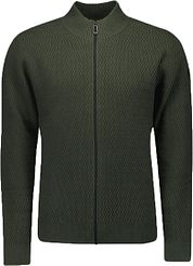 No Excess Cardigan Jacquard Dark Green