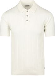 No Excess Knitted Polo Shirt Off White