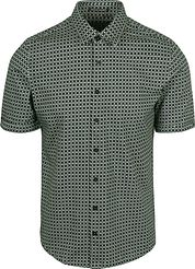 No Excess Short Sleeve Jersey Shirt Print Moss Green