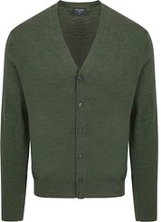 Olymp Cardigan Wool Dark Green