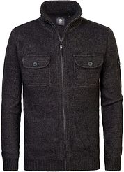 Petrol Cardigan Sitka Black