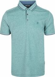State Of Art Pique Polo Shirt Mint Blue