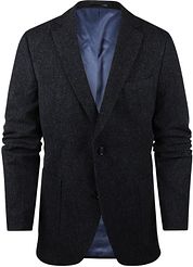 Steppin' Out Shetland Sport Jacket Lambswool Navy