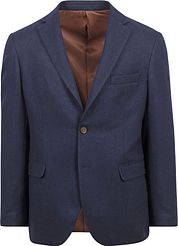 Suitable Tweed Blazer Navy