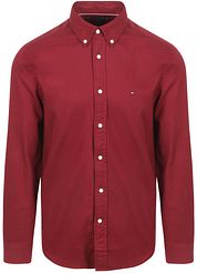 Tommy Hilfiger Shirt Brushed Burgundy