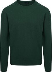 William Lockie Pullover Lambswool Tartan Dark Green