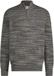 State Of Art Half Zip Pullover Melange Grey