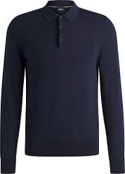 BOSS Gemello Long Sleeve Polo Shirt Navy